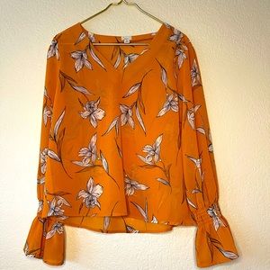 A New. Day. Sheer Blouse 
Size : M